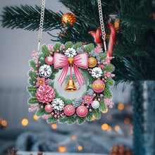 Load image into Gallery viewer, Acrylic Special Shape Christmas Wreath DIY Diamond Painting Art Pendant Kit
