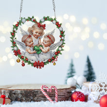 Load image into Gallery viewer, Acrylic Special Shape Christmas Angel DIY Diamond Painting Art Pendant Kit
