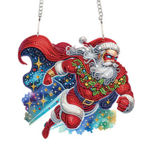 Load image into Gallery viewer, Acrylic Special Shape Christmas Santa Claus DIY Diamond Art Pendant Kit

