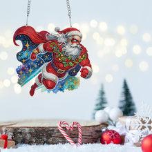 Load image into Gallery viewer, Acrylic Special Shape Christmas Santa Claus DIY Diamond Art Pendant Kit

