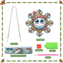 Load image into Gallery viewer, Acrylic Special Shape Christmas Snowflake DIY Diamond Painting Art Pendant Kit
