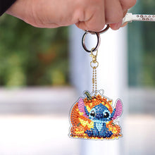 Load image into Gallery viewer, 6Pcs Double Sided Christmas Mickey Minnie Diamond Art Keyring for Party Supplies
