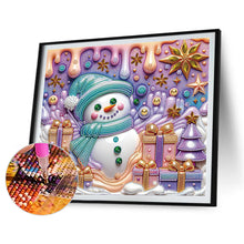Load image into Gallery viewer, Diamond Painting - Partial Special Shaped - Christmas snowman (30*35CM)
