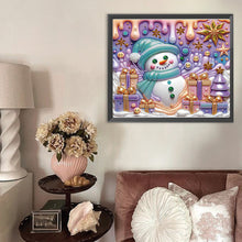 Load image into Gallery viewer, Diamond Painting - Partial Special Shaped - Christmas snowman (30*35CM)
