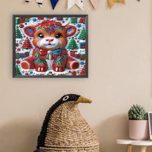 Load image into Gallery viewer, Diamond Painting - Partial Special Shaped - Christmas yak (30*35CM)

