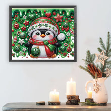 Load image into Gallery viewer, Diamond Painting - Partial Special Shaped - Christmas penguin (30*35CM)
