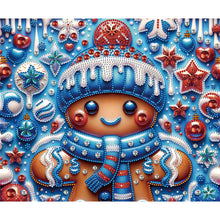 Load image into Gallery viewer, Diamond Painting - Partial Special Shaped - Christmas cookie man (30*35CM)
