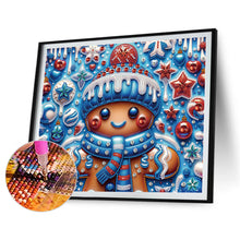 Load image into Gallery viewer, Diamond Painting - Partial Special Shaped - Christmas cookie man (30*35CM)
