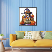 Load image into Gallery viewer, Diamond Painting - Partial Special Shaped - Halloween pug (30*30CM)
