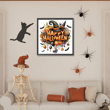 Load image into Gallery viewer, Diamond Painting - Partial Special Shaped - Happy Halloween (30*30CM)
