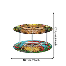 Load image into Gallery viewer, Acrylic Colorful Pattern 5D DIY Diamond Painting Serving Tray for Coffee Table
