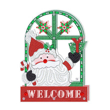 Load image into Gallery viewer, Christmas Diamond Painting Night Light DIY Diamond Art Lamp(Santa Claus Welcome)
