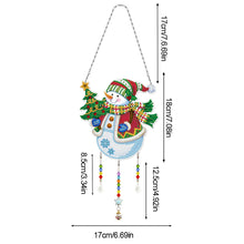 Load image into Gallery viewer, Christmas Snowman Diamond Painting Hanging Pendant Suncatcher Home Windows Decor
