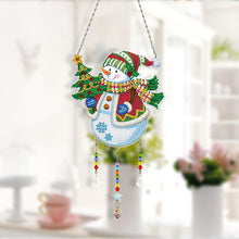 Load image into Gallery viewer, Christmas Snowman Diamond Painting Hanging Pendant Suncatcher Home Windows Decor
