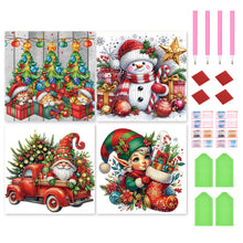 Load image into Gallery viewer, 4Pcs Partial Special Diamond Painting Set - Christmas (40*40CM)
