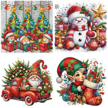 Load image into Gallery viewer, 4Pcs Partial Special Diamond Painting Set - Christmas (40*40CM)
