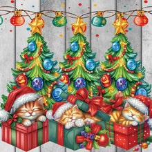 Load image into Gallery viewer, 4Pcs Partial Special Diamond Painting Set - Christmas (40*40CM)
