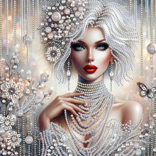 Load image into Gallery viewer, 4Pcs Partial Special Diamond Painting Set - Elegant lady (30*30CM)
