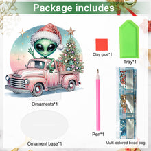 Load image into Gallery viewer, Special Shape Christmas Alien Diamond Painting Desktop Ornaments for Home Office
