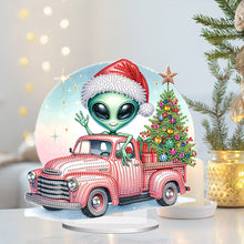 Load image into Gallery viewer, Special Shape Christmas Alien Diamond Painting Desktop Ornaments for Home Office
