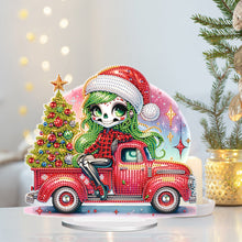 Load image into Gallery viewer, Special Shape Christmas Skeleton Beauty Diamond Painting Desktop Ornaments
