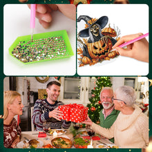 Load image into Gallery viewer, Halloween Special Shape Skeleton Witch Diamond Painting Desktop Ornaments
