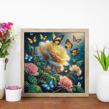 Load image into Gallery viewer, Diamond Painting - Partial Special Shaped - Dreamy flowers and butterflies (40*40CM)
