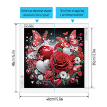 Load image into Gallery viewer, Diamond Painting - Partial Special Shaped - Dreamy flowers and butterflies (40*40CM)
