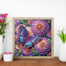 Load image into Gallery viewer, Diamond Painting - Partial Special Shaped - Dreamy flowers and butterflies (40*40CM)
