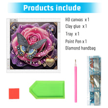 Load image into Gallery viewer, Diamond Painting - Partial Special Shaped - Dreamy flowers and butterflies (40*40CM)
