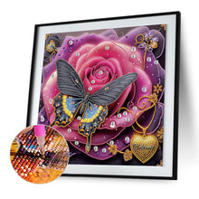 Load image into Gallery viewer, Diamond Painting - Partial Special Shaped - Dreamy flowers and butterflies (40*40CM)
