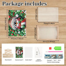 Load image into Gallery viewer, Wooden Cute Cartoon Diamond Decorative Serving Tray with Handle for Home Decor
