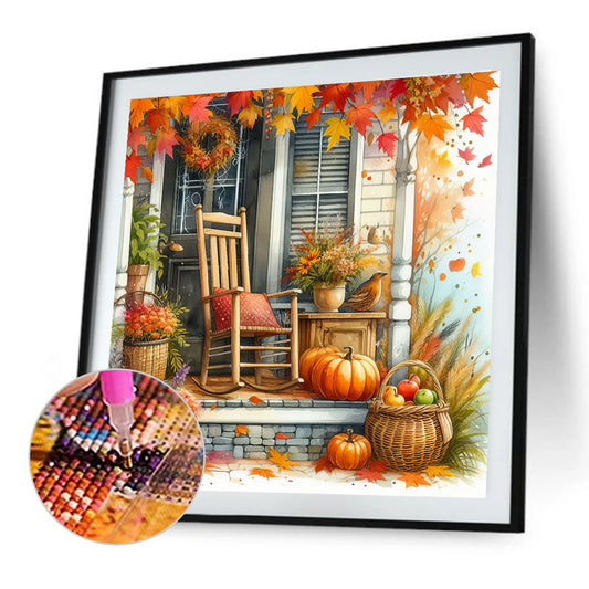 Diamond Painting - Full Round - Autumn entrance Chairs (40*40CM)