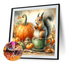 Load image into Gallery viewer, Diamond Painting - Full Round - Pumpkins and squirrels (40*40CM)
