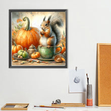 Load image into Gallery viewer, Diamond Painting - Full Round - Pumpkins and squirrels (40*40CM)
