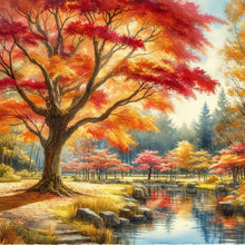 Load image into Gallery viewer, Diamond Painting - Full Round - Autumn leaves (40*40CM)
