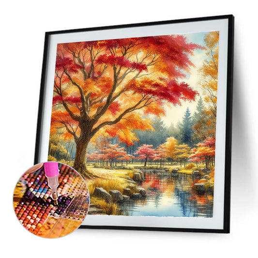 Diamond Painting - Full Round - Autumn leaves (40*40CM)