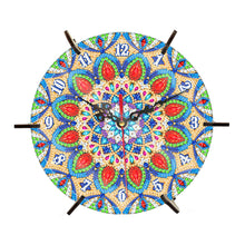Load image into Gallery viewer, Mandala Special Shape Desktop Diamond Painting Art Clock Ornaments Kit
