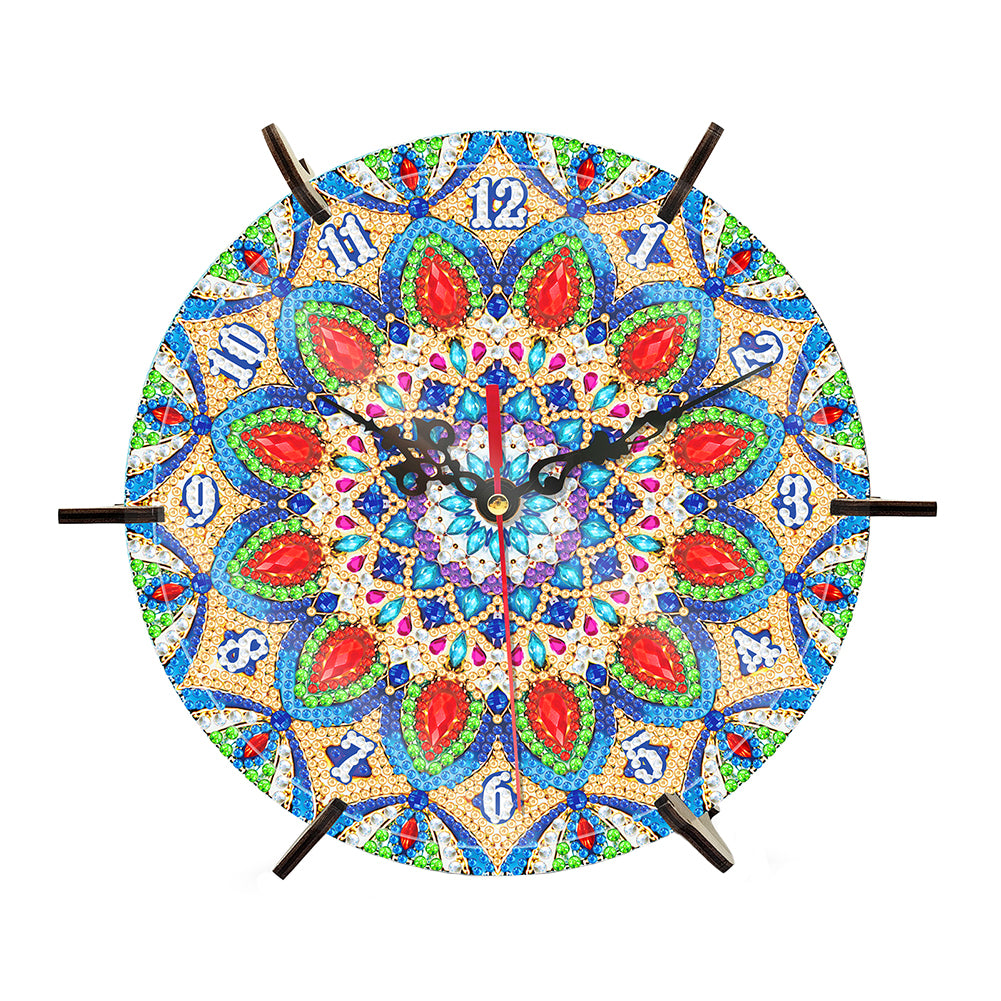 Mandala Special Shape Desktop Diamond Painting Art Clock Ornaments Kit