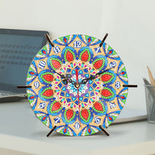 Load image into Gallery viewer, Mandala Special Shape Desktop Diamond Painting Art Clock Ornaments Kit
