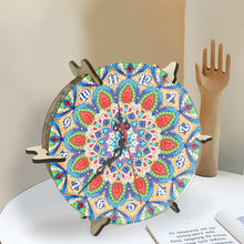 Load image into Gallery viewer, Mandala Special Shape Desktop Diamond Painting Art Clock Ornaments Kit
