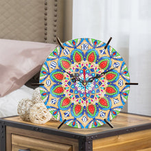 Load image into Gallery viewer, Mandala Special Shape Desktop Diamond Painting Art Clock Ornaments Kit
