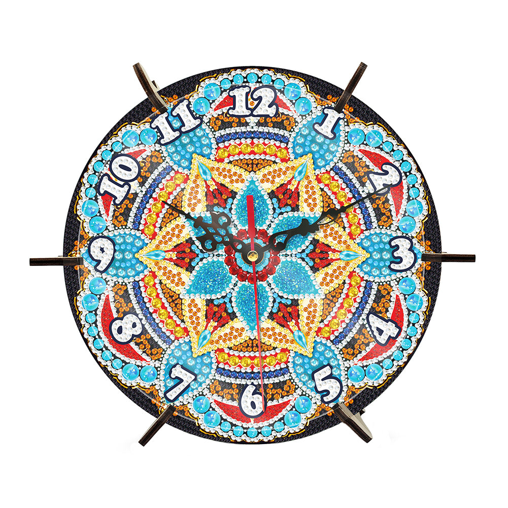 Mandala Special Shape Desktop Diamond Painting Art Clock Ornaments Kit