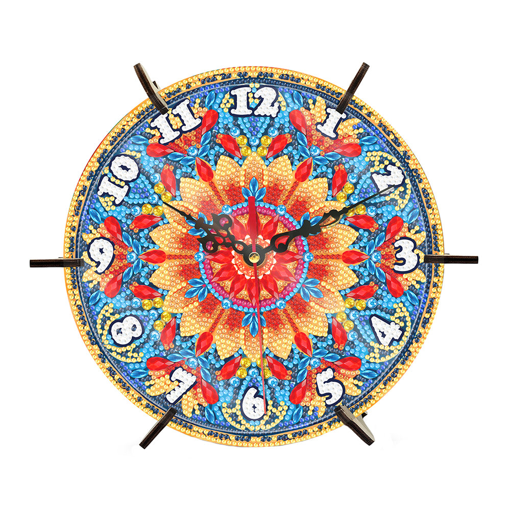 Mandala Special Shape Desktop Diamond Painting Art Clock Ornaments Kit