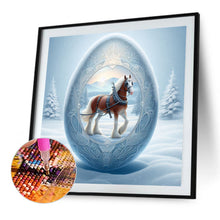 Load image into Gallery viewer, AB Diamond Painting - Full Round - Snow horse (40*40CM)
