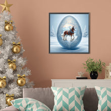 Load image into Gallery viewer, AB Diamond Painting - Full Round - Snow horse (40*40CM)
