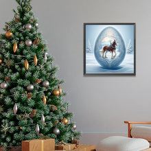 Load image into Gallery viewer, AB Diamond Painting - Full Round - Snow horse (40*40CM)
