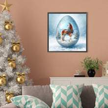 Load image into Gallery viewer, AB Diamond Painting - Full Round - Snow horse (40*40CM)
