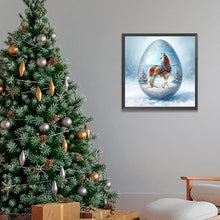 Load image into Gallery viewer, AB Diamond Painting - Full Round - Snow horse (40*40CM)
