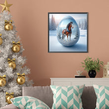 Load image into Gallery viewer, AB Diamond Painting - Full Round - Snow horse (40*40CM)
